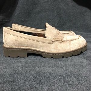 Born Loir Platform Leather Loafer Womens Size 8.5